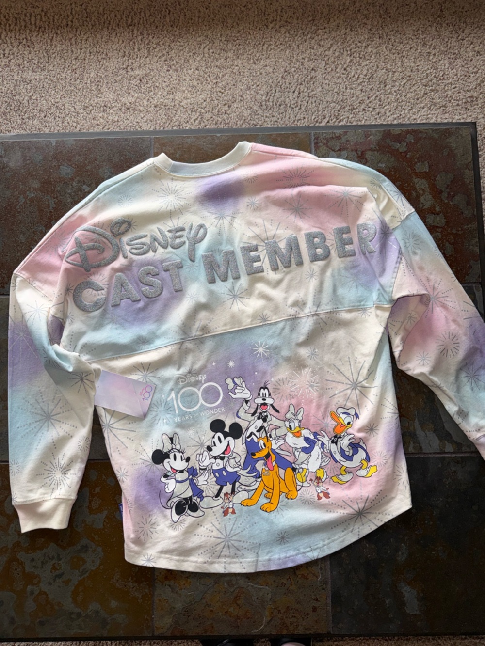 NWT DISNEY 100TH ANNIVERSARY CAST MEMBER SPIRIT JERSEY MEDIUM